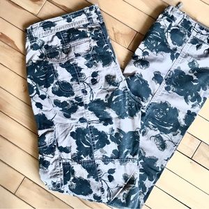 Nevada black rose watercolor pants